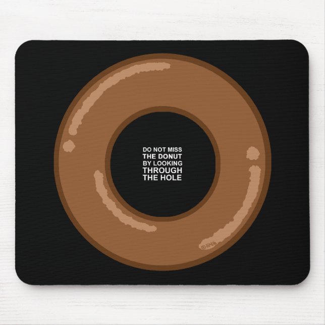 Mousepad A sabedoria da rosquinha (Frente)