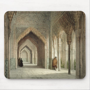 Mousepad A sala da corte do Alhambra, Granada, 1853
