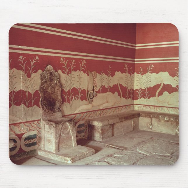 Mousepad A sala do trono de Minos, 1500-1400 BC (Frente)