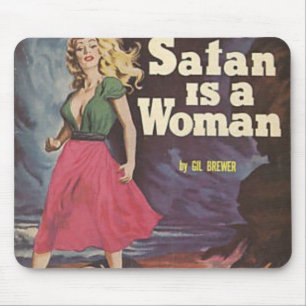 Mousepad a satã é uma mulher!