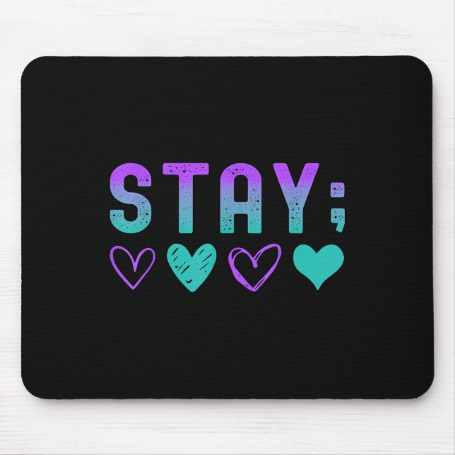 Mousepad A saúde mental para ficar amanhã precisa de você c (Frente)