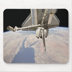 Mousepad A seção traseira do vaivém espacial entrado