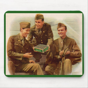 Mousepad A Segunda Guerra Mundial de 1940 e soldados com do