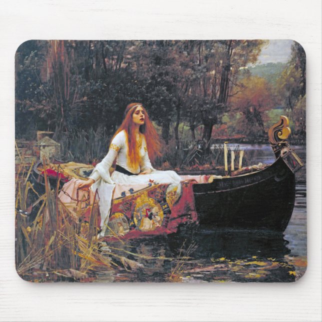 Mousepad A Senhora de Shalott, John William Waterhouse (Frente)