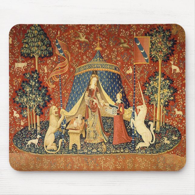 Mousepad A senhora e o unicórnio: Desejo (Frente)