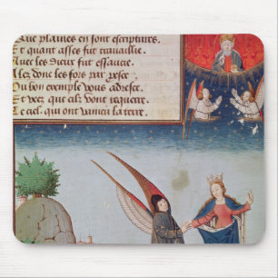 Mousepad A senhora Filosofia conduz Boethius em vôo