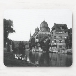 Mousepad A sinagoga em Nuremberg, c.1910