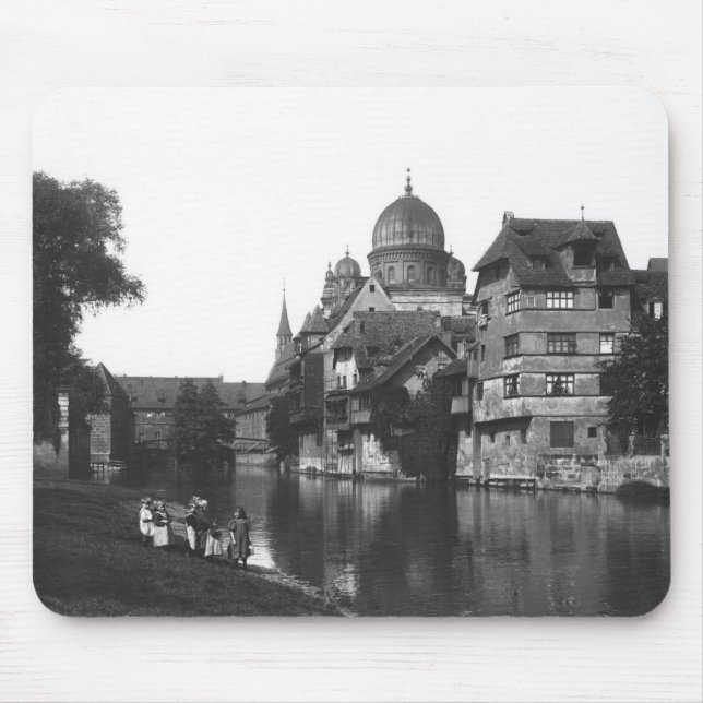 Mousepad A sinagoga em Nuremberg, c.1910 (Frente)