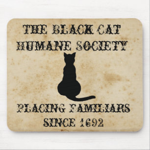 Mousepad A sociedade humana do gato preto