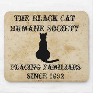 Mousepad A sociedade humana do gato preto