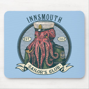 Mousepad A sombra sobre o nsmouth Lovecraft Cthulhu Sailor