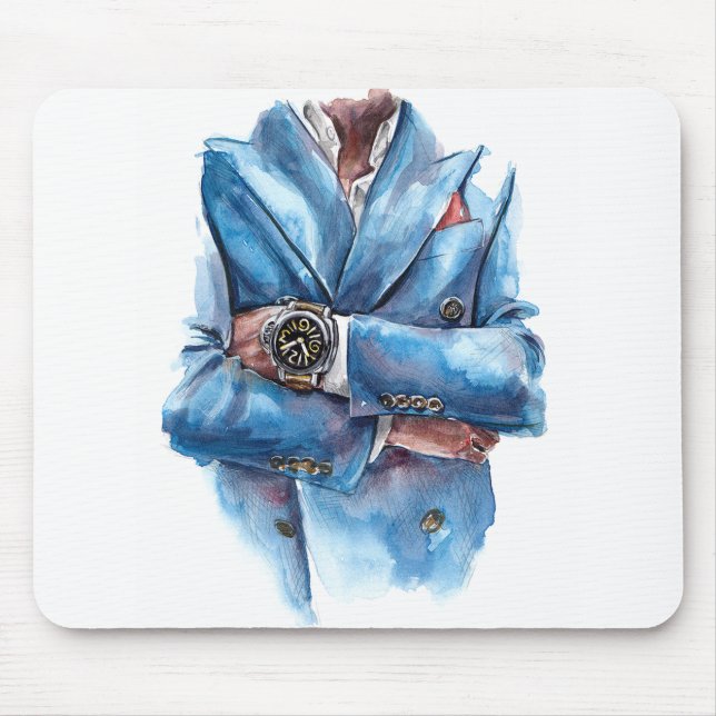 Mousepad A suit and a watch (Frente)
