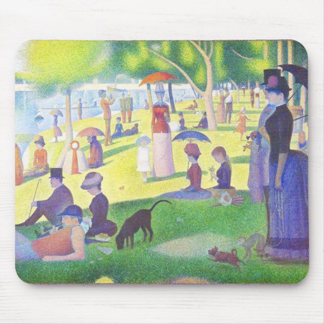 Mousepad A Sunday by Georges Seurat  (Frente)