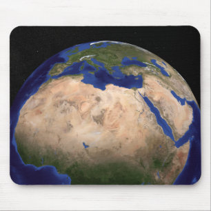 Mousepad A terra de mármore azul 3 da próxima geração