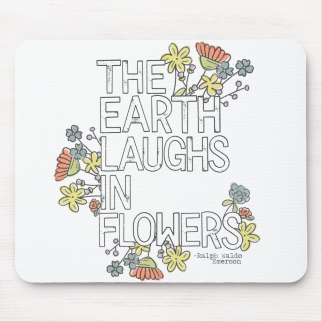 Mousepad A Terra Ri em Flores (Frente)