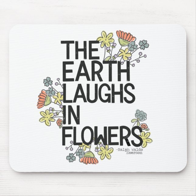 Mousepad A Terra Ri em Flores (Frente)