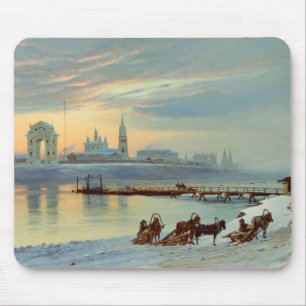 Mousepad A terraplenagem de Angara em Irkutsk, 1886