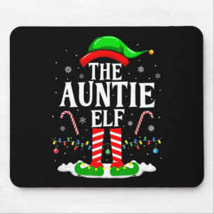 Mousepad A Tia Elf Engraçado Xmas Elf Correspondendo À Famí