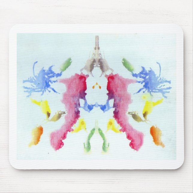 Mousepad A tinta do teste de Rorschach borra a lagosta do (Frente)