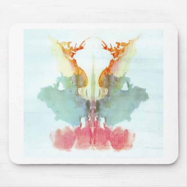 Mousepad A tinta do teste de Rorschach borra o ser humano (Frente)