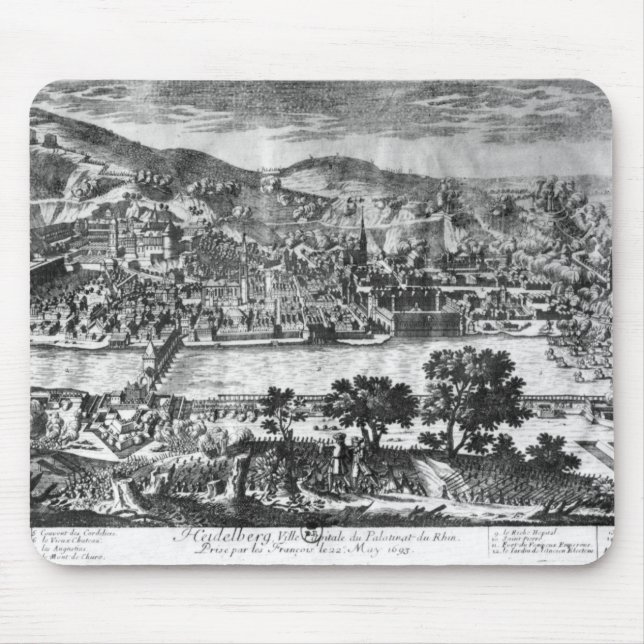 Mousepad A tomada de Heidelberg o 22 de maio de 1693 (Frente)