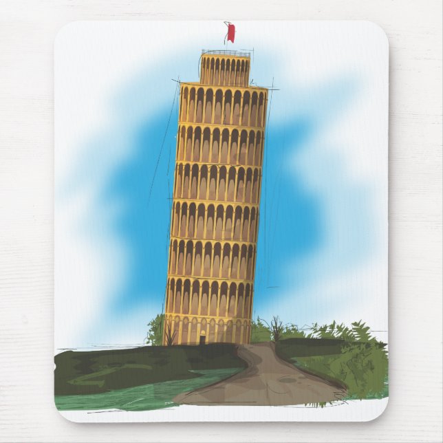 Mousepad A Torre Inclinada de Pisa (Frente)