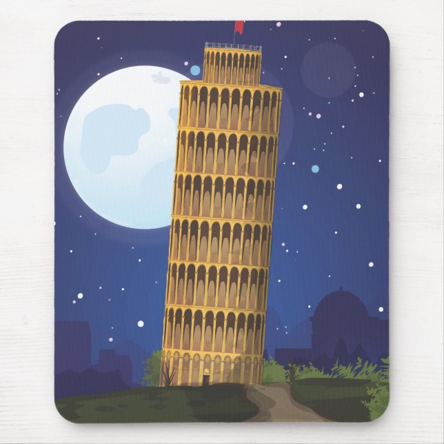Mousepad A Torre Mentira de Pisa (Frente)