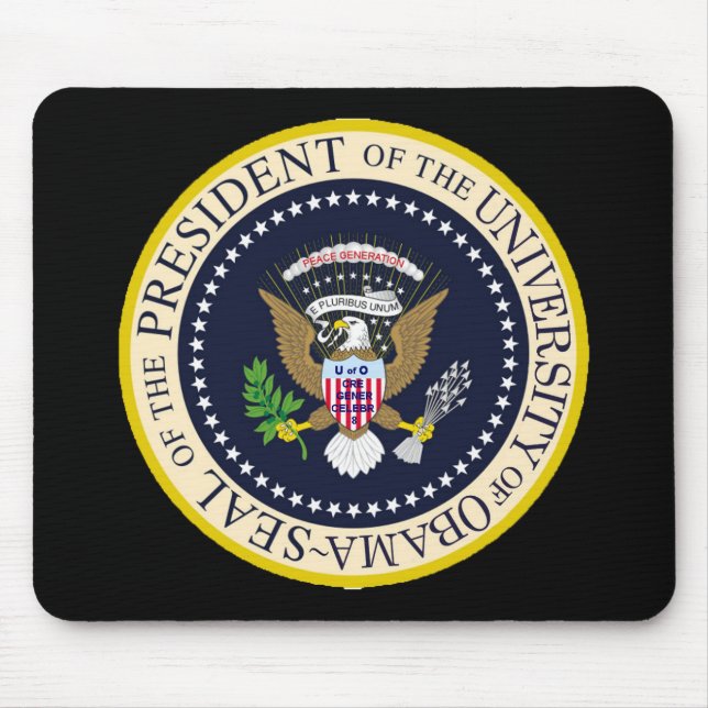 Mousepad A universidade do selo presidencial de Obama (Frente)