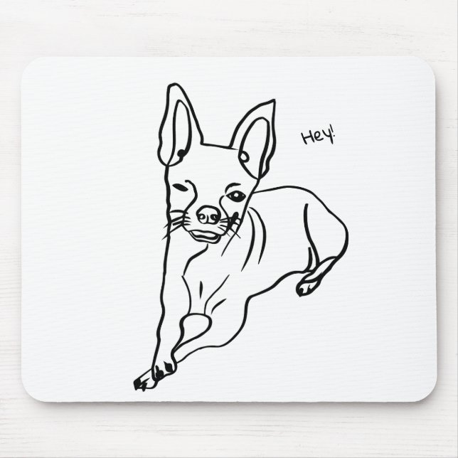 Mousepad A vida é melhor com um Chihuahua (Frente)