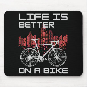 Mousepad A vida é melhor de bicicleta