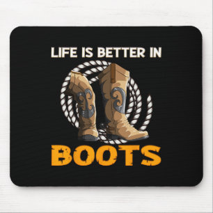 Mousepad A Vida É Melhor Em Boots Herdeds Boots