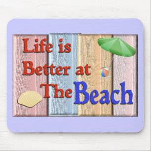 Mousepad A vida é melhor no sótão da praia