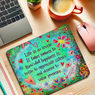 Mousepad "A vida é tão irônica"