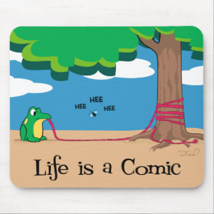 Mousepad A vida é uma cómica