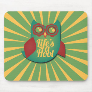Mousepad A vida é uma coruja Hoot