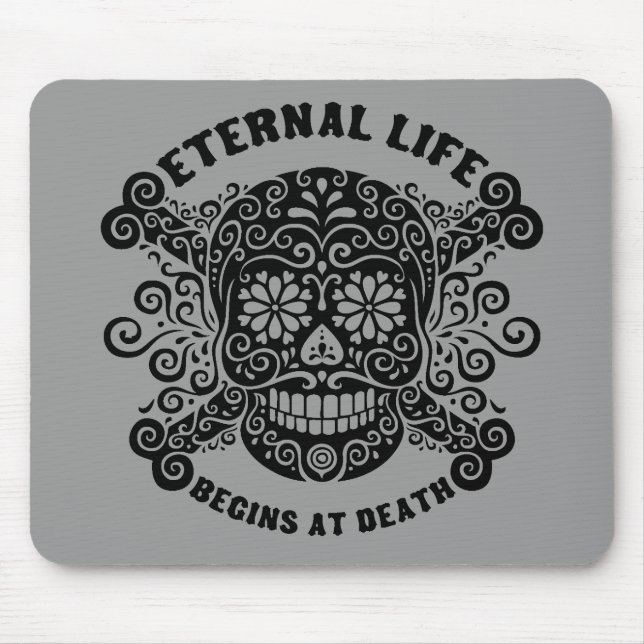 Mousepad A vida eterna começa na morte (Frente)