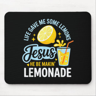 Mousepad A Vida Me Deu Alguns Limões Jesus Ele Está Fazendo