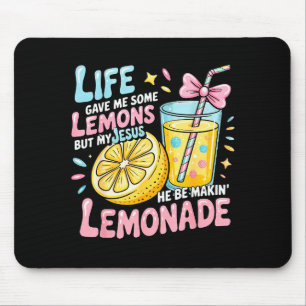 Mousepad A Vida Me Deu Alguns Limões Mas Meu Jesus Está Faz