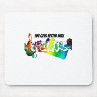 Mousepad A Vida Melhora Com A Música