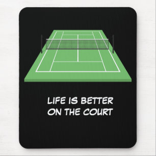 Mousepad A vida tênis é melhor no tribunal