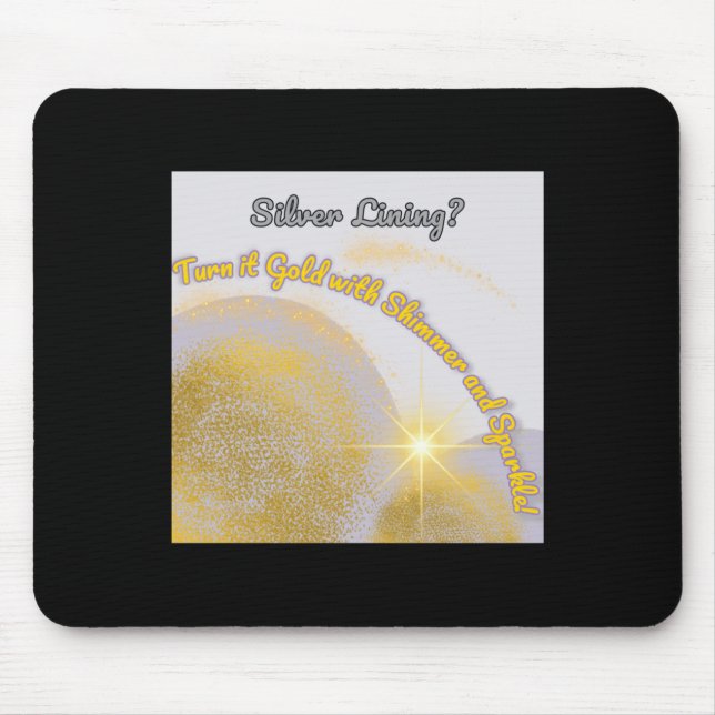 Mousepad A Vínculo De Prata Torna-A Dourada. Shimmery E (Frente)
