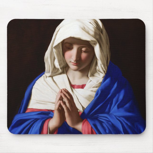 Mousepad A Virgem em Oração, Sassoferrato (Frente)