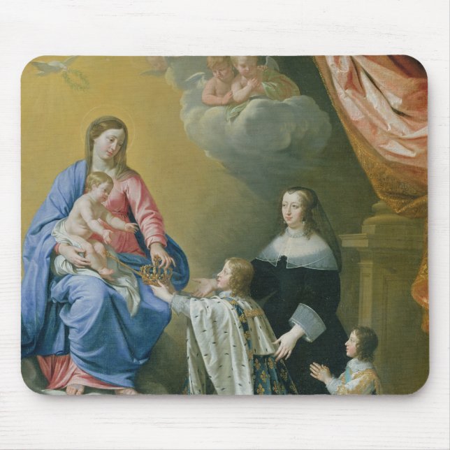 Mousepad A Virgem Maria dá a coroa e o Sceptre (Frente)