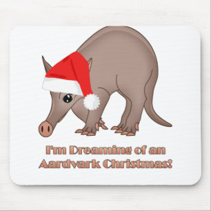 Mousepad Aardvark Christmas