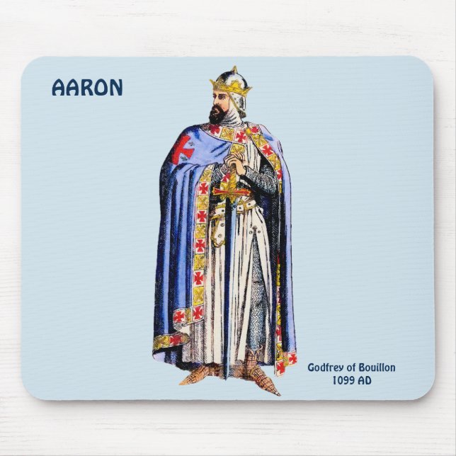 Mousepad AARON ~ Godfrey Bouillon Costume~Personalizado (Frente)