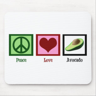 Mousepad Abacate do amor da paz