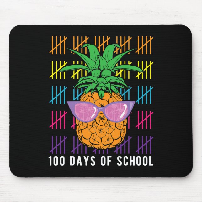 Mousepad Abacaxi 100 Dias De Professora E Estudante G (Frente)