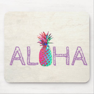 Mousepad Abacaxi Aloha Havaiano Adorável