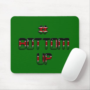Mousepad Abaixo o Quênia Paz Amor e Unidade