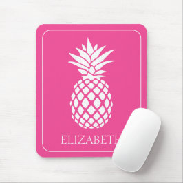 Mousepad Abanador Branco Esnobe em Rosa